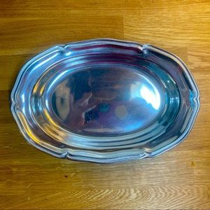 Wilton Armetale QUEEN ANNE GLOSSY Bread Plate Tray Small Platter #102344 New​